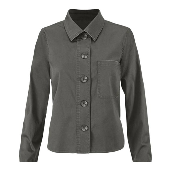 CABI Olive Green Utility Miltary Jacket Fall Staple Size M - Picture 1 of 6